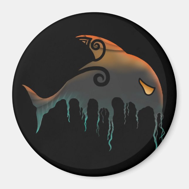 killer whale Halloween Magnet (Front)