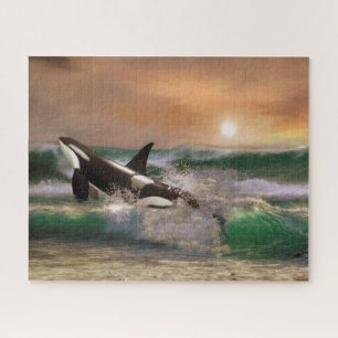 Killer Whale in Sea Jigsaw Puzzle