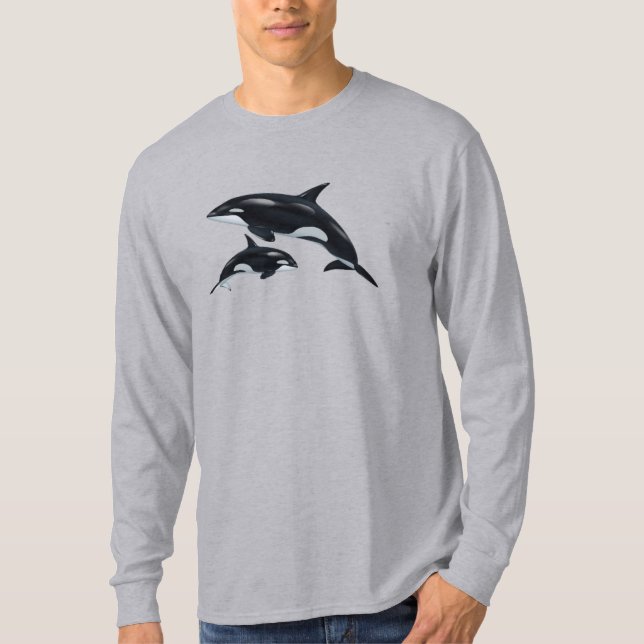 Killer Whale Long T-Shirt (Front)