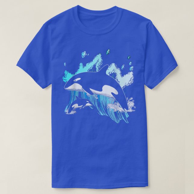 Killer Whale Ocean Lover Gift Idea Men Boys Kids O T-Shirt (Design Front)