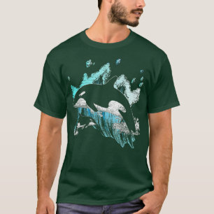 Killer Whale Ocean Swim Cool Animal Creature Orca  T-Shirt