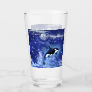 Killer Whale on Full Moon Glass