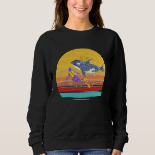 Killer Whale Orca For Women & Girls Retro Cute Sweatshirt