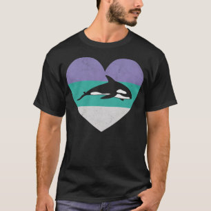 Killer Whale Orca Gift For Women & Girls Retro Cut T-Shirt