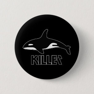 Killer Whale Orca of Death 6 Cm Round Badge