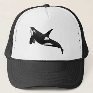 Killer Whale, Orcinus Orca Trucker Hat