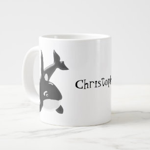Killer Whale Personalised Large Coffee Mug