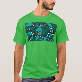 Killer Whale Pod Metal Print T-Shirt