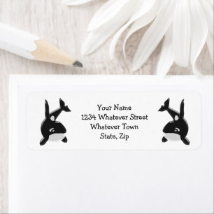 Killer Whale Return Address Label