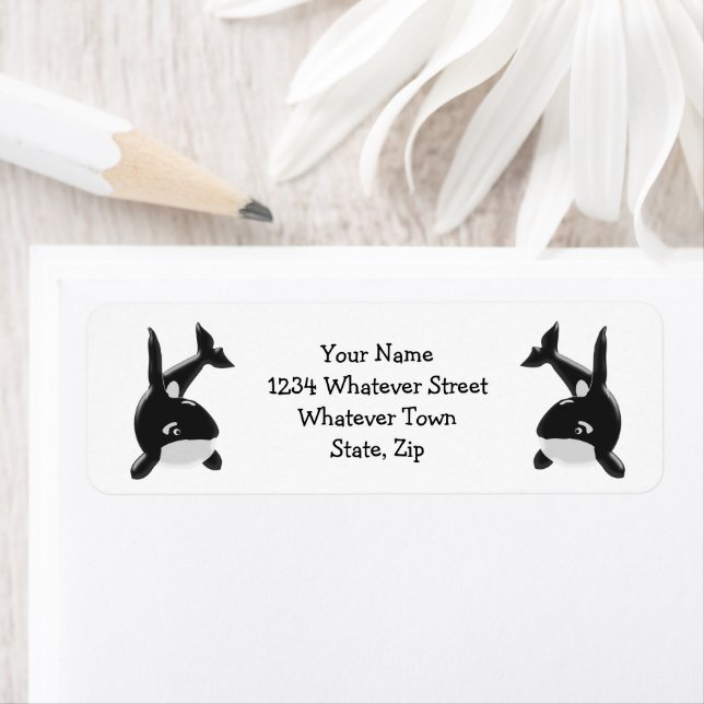 Killer Whale Return Address Label (Insitu)