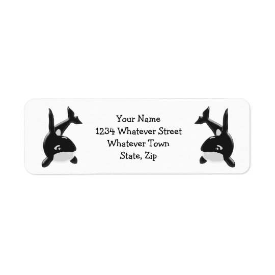 Killer Whale Return Address Label
