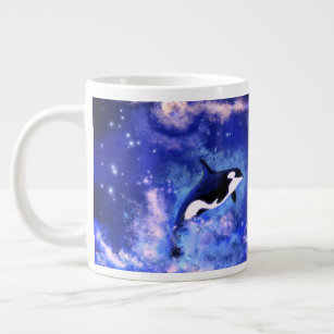 Killer Whales on Full Moon Mug