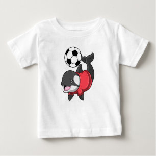 Killerwhale as Soccer player with Soccer Baby T-Shirt