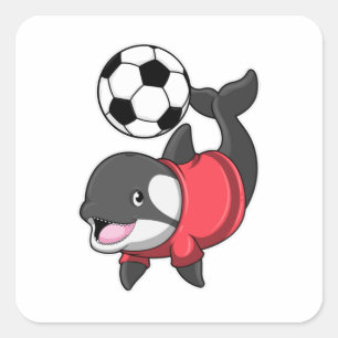 Killerwhale as Soccer player with Soccer Square Sticker