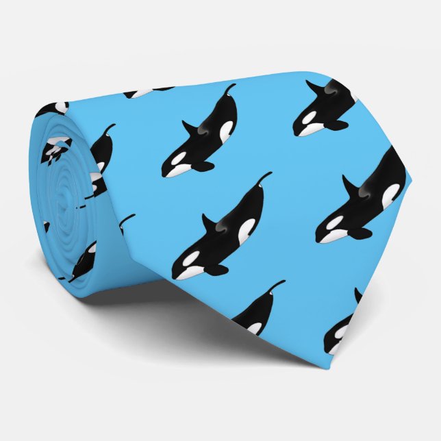 Killerwhale , Orcinus orca Tie (Rolled)