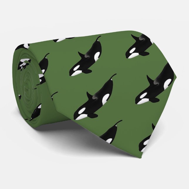 Killerwhale , Orcinus orca Tie (Rolled)