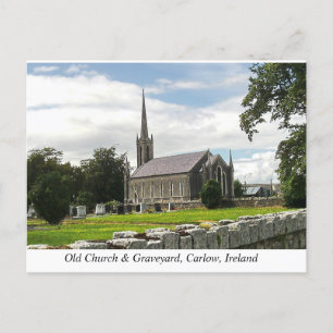 Killeshin Church & Graveyard, near Carlow, Ireland Holiday Postcard