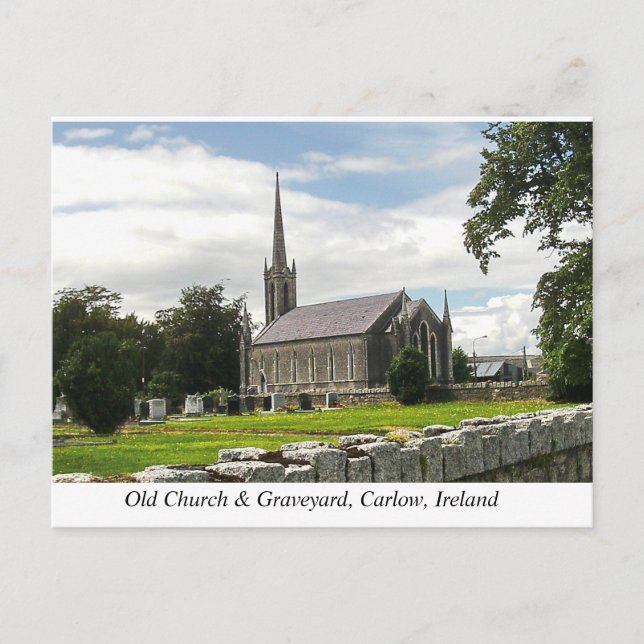 Killeshin Church & Graveyard, near Carlow, Ireland Holiday Postcard (Front)