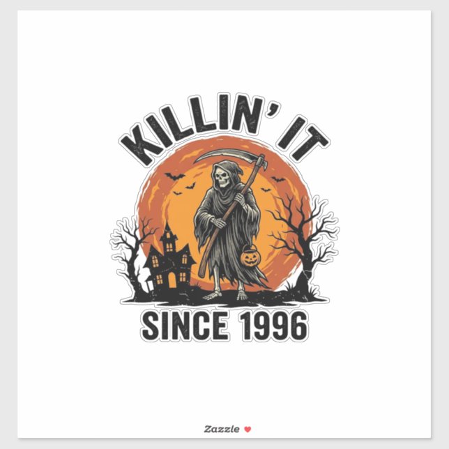 Killing It Since 1996 Vintage Halloween Reaper Des (Sheet)