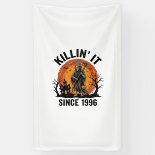 Killing It Since 1996 Vintage Halloween Reaper Des Banner