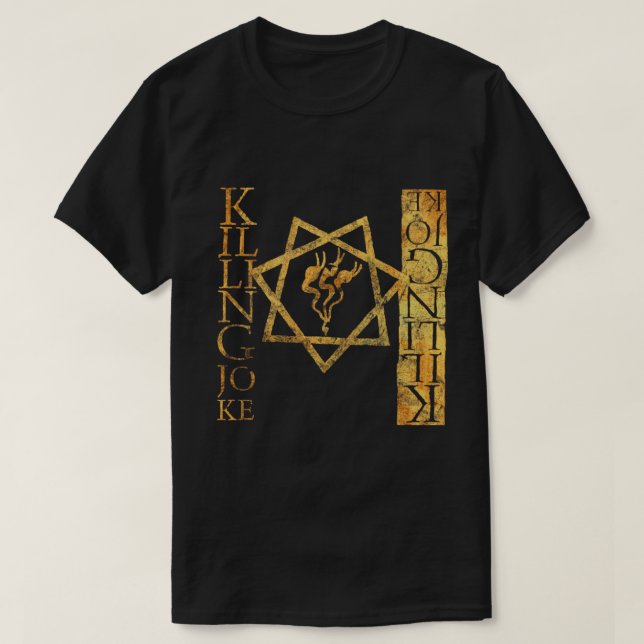 killing joke gothic rock golden grunge distressed  T-Shirt (Design Front)
