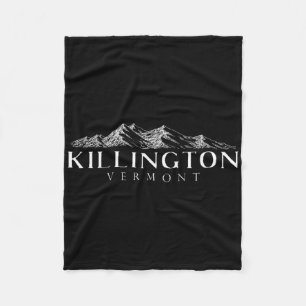Killington Gift Vermont Shirt For Winter Skiing Fleece Blanket