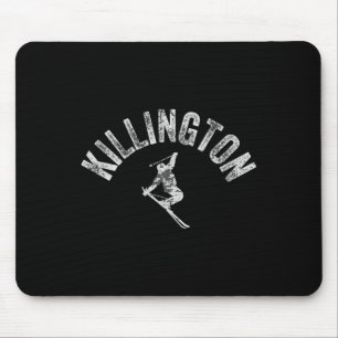 Killington Ski Vintage Skiing Vermont Cool Skier V Mouse Pad