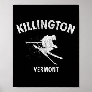 Killington Skiing Tee Vermont Ski  Poster