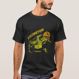 Killington Vermont Distressed Retro Skiing Tee 