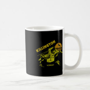 Killington Vermont Distressed Retro Skiing Tee Coffee Mug