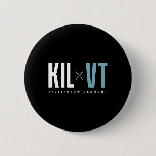 Killington Vermont Graphic Ski 6 Cm Round Badge