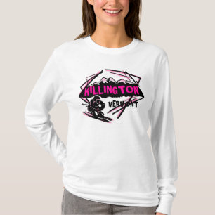 Killington Vermont pink black ski logo hoodie T-Shirt