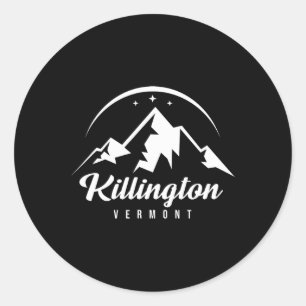 Killington Vermont Ski Resort Skiing Snowboarding Classic Round Sticker
