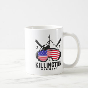 Killington Vermont Ski Retro Skiing Coffee Mug