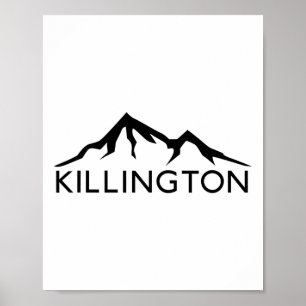 Killington Vermont Skiing Snowboard Poster