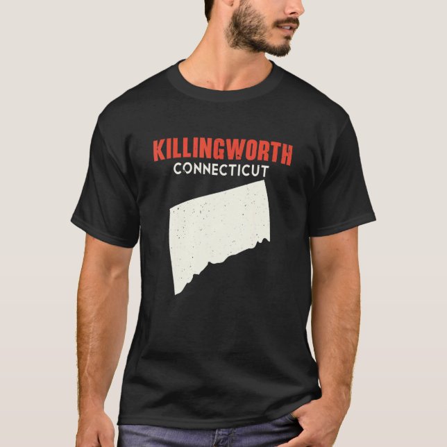 Killingworth Connecticut USA State America Travel  T-Shirt (Front)