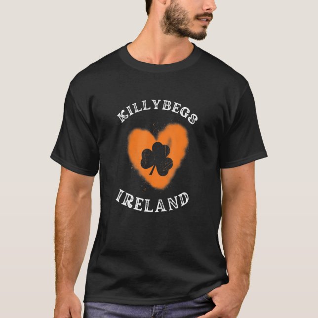 KILLYBEGS Shamrock Gaelic Football and Hurling Vin T-Shirt (Front)