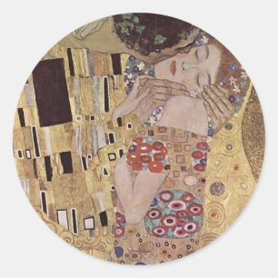 Kilmt's "The Kiss" Classic Round Sticker