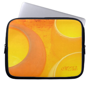 Kiln-fired ceramic pots cooling from white hot laptop sleeve