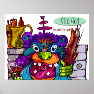 Kiln God for Safe Loads Poster