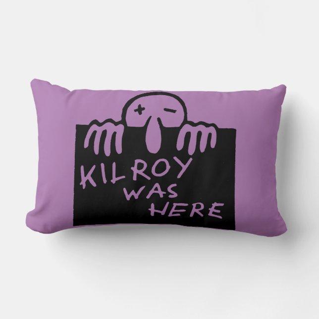 Kilroy Was Here Lumbar Cushion (Front)
