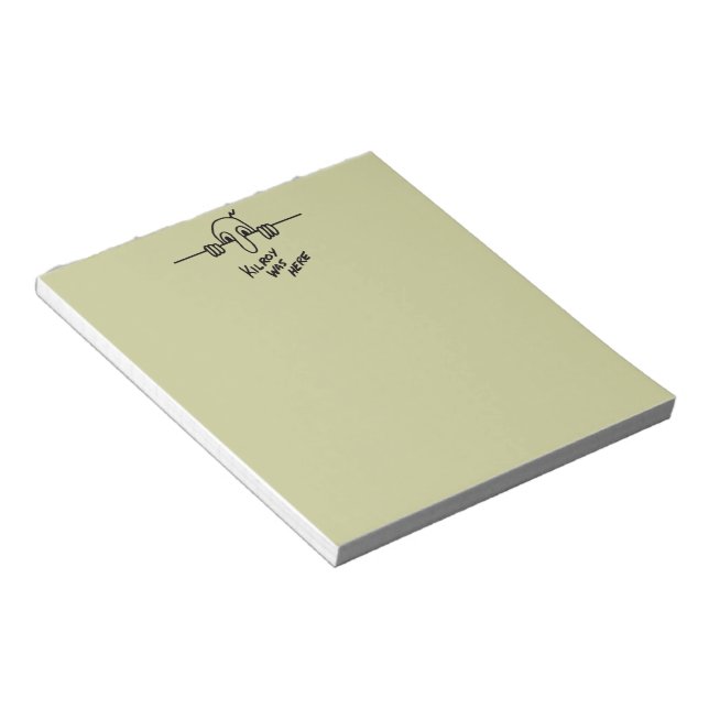 Kilroy Was Here Notepad (Angled)