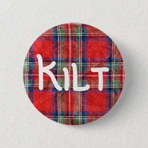 Kilt 6 Cm Round Badge
