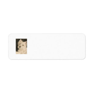 Kiltie the West Highland White Terrier Return Address Label