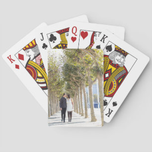 Kim + Alex playing cards