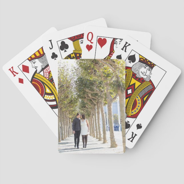 Kim + Alex playing cards (Back)