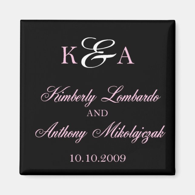 kim and anthony on black magnet (Front)