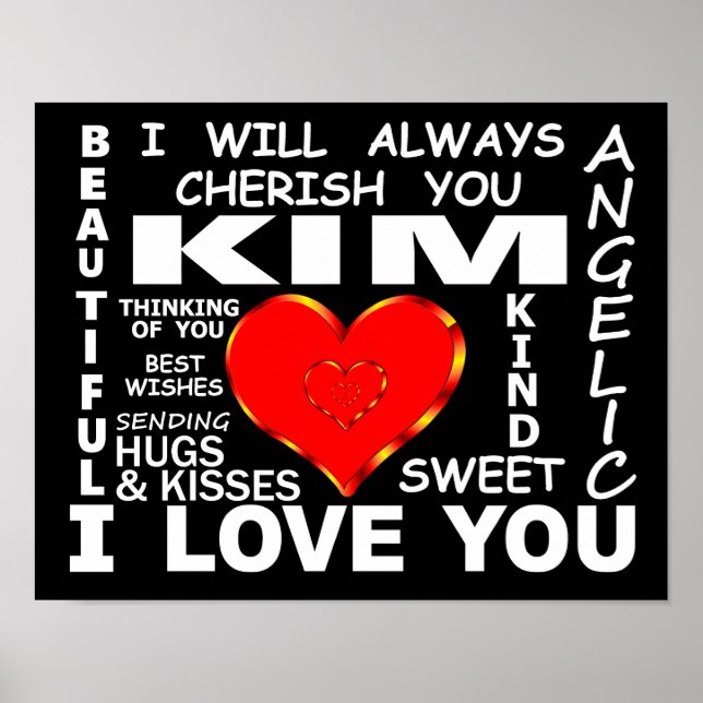 Kim I Love You Poster (Front)