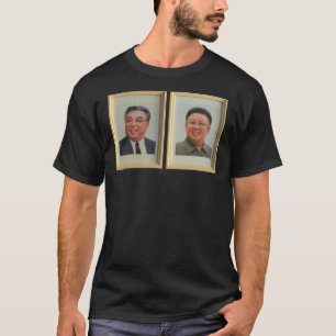 Kim Il-Sung &Amp; Kim Jong-Il Portrait, North Kore T-Shirt
