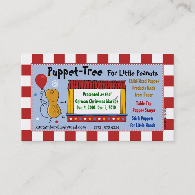 Kim & Jerry Peanut Business Card (Front)